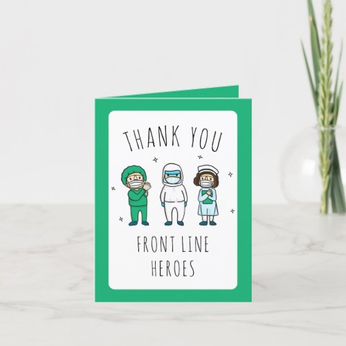 Medical Frontline Heroes Thank You Cards