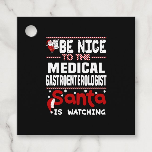 Medical Gastroenterologist Favor Tags (Front)
