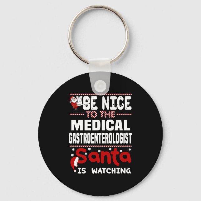 Medical Gastroenterologist Keychain (Front)