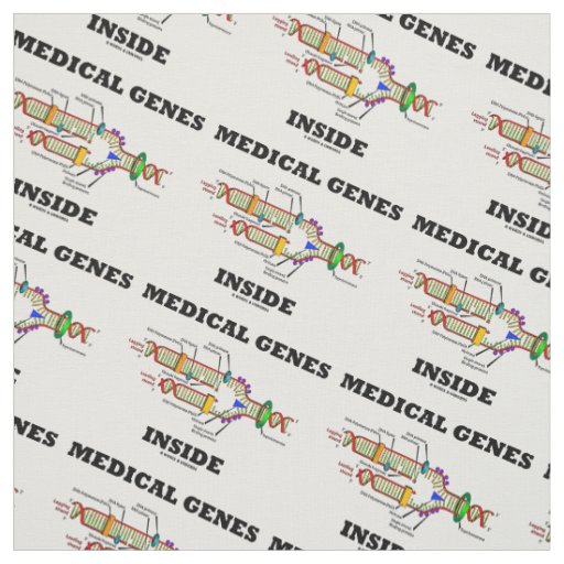 Medical Genes Inside DNA Replication Genetics Fabric
