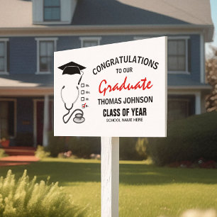 Medical Graduate Congratulations New Doctor Sign