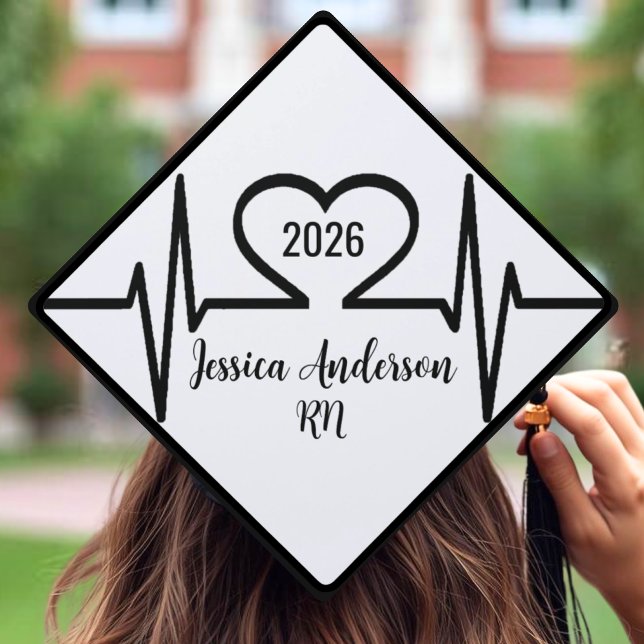 Medical Graduation Cap Topper (Heart Medical School Nursing Graduation Cap Topper)