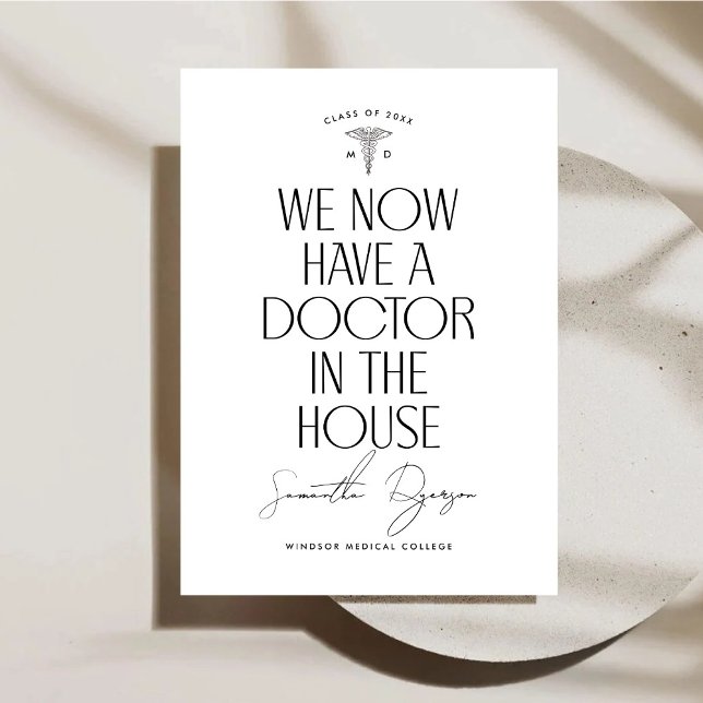 Medical Graduation Invitation Announcement (Front)