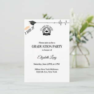 Medical Graduation Invitation – Doctor & Nurse