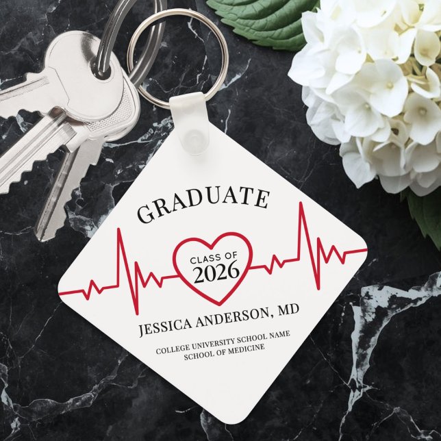 Medical Graduation Keychain (Elegant Nursing Doctor Medical keychain)