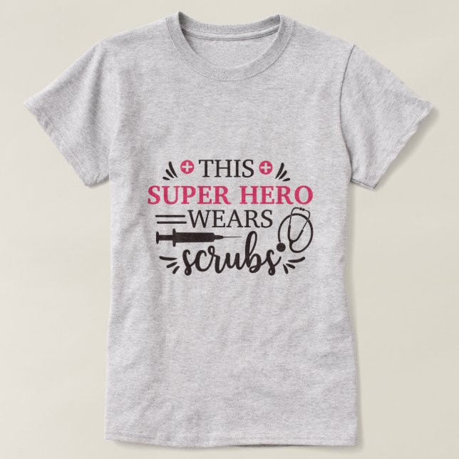 Medical Graphic Honoring Healthcare Heroes  T-Shirt (Design Front)