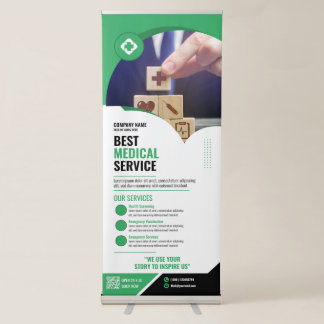 Medical - Green Retractable Banner