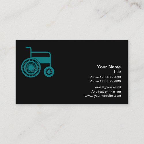Medical Handicap Assistance Business Card