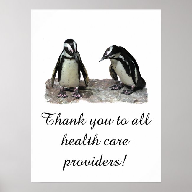 Medical Health Care Providers Thank You Poster