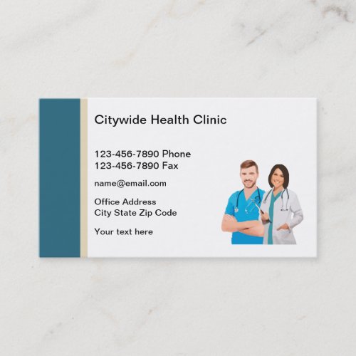 Medical Health Clinic Doctor Office Business Card