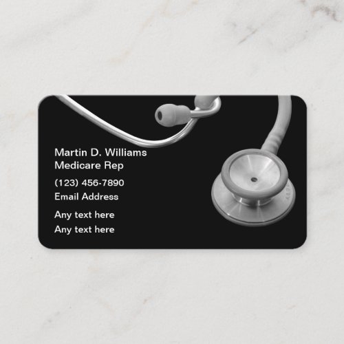 Medical Health Insurance Broker Business Card