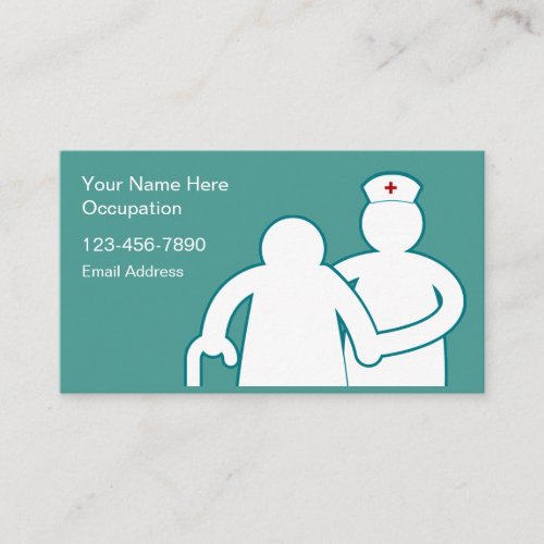Medical Health Nurse Simple Business Cards