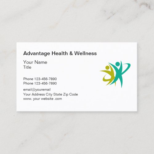 Medical Health Services Logo Business Card