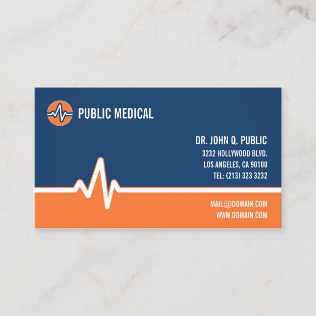 Medical Healthcare Business Card (Front)
