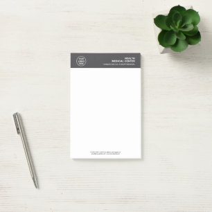 Medical Healthcare Clinic Doctor Gray Post-it Notes