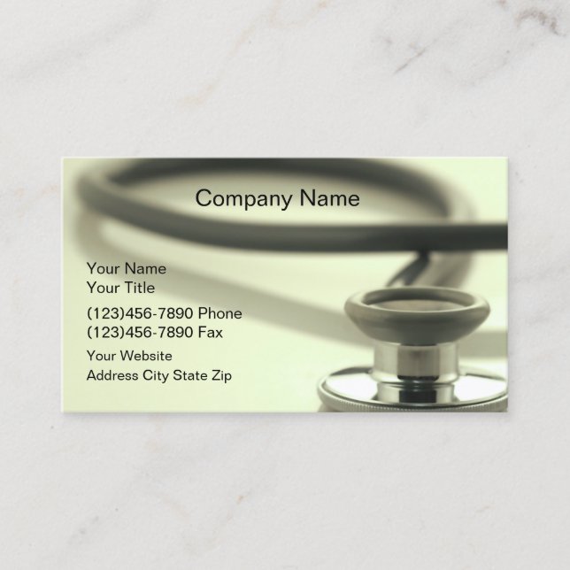 Medical Healthcare Company Business Card (Front)