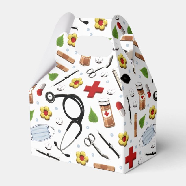 Medical Healthcare Event Favor Boxes (Front Side)