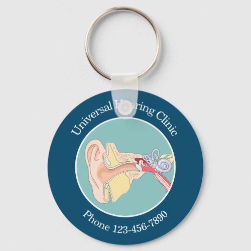 Medical Hearing Care Themed Keychain