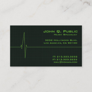Medical Heart Monitor Business Card