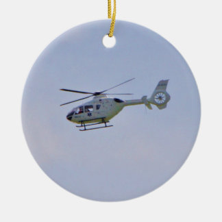 Medical Helicopter Ceramic Ornament