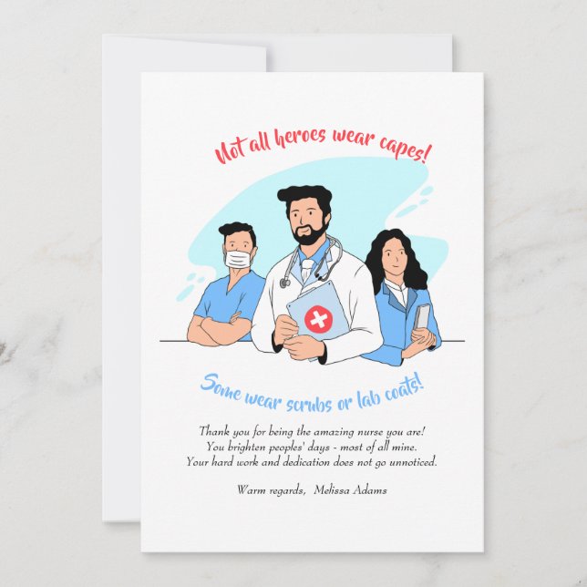 Medical Heroes Thank You Card (Front)