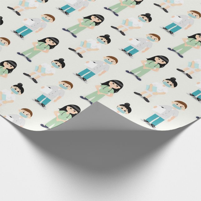Medical Heros Wrapping Paper (Corner)
