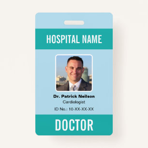 Medical Hospital Clinic Photo ID Badge
