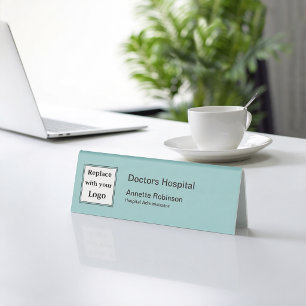 Medical Hospital Logo Staff Desk Name Plaques Table Tent