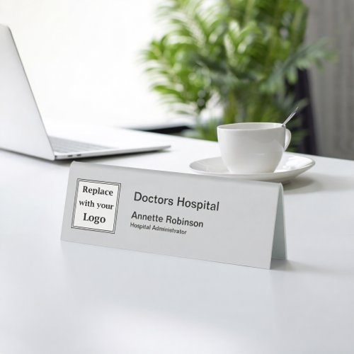 Medical Hospital Logo Staff Desk Name Plaques  Table Tent