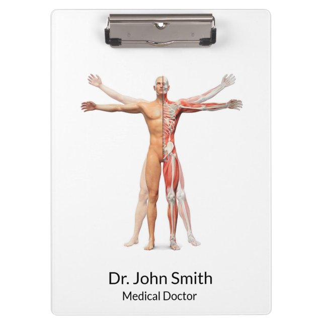 Medical Human Body Skeleton Muscles - Clipboard (Front)