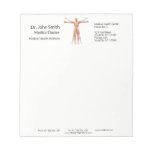 Medical Human Body Skeleton Muscles - Notepad at Zazzle