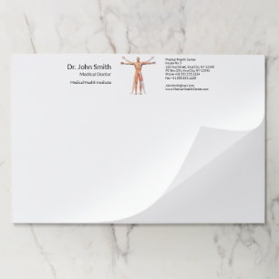 Medical Human Body Skeleton Muscles - Paper Pad