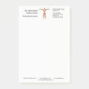 Medical Human Body Skeleton Muscles Post-it® Notes
