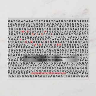 Medical Humanism DNA Postcard
