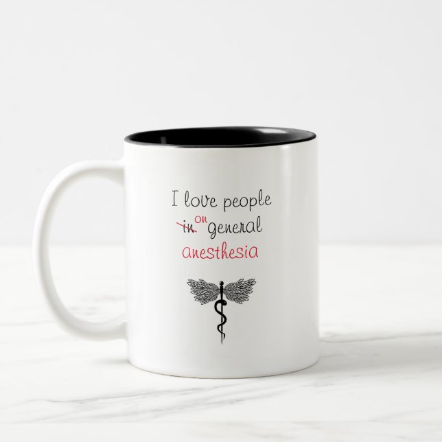 Medical humor / Anesthesiologist / Doctor Two-Tone Coffee Mug (Left)