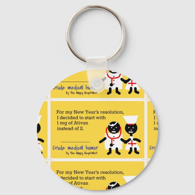 Medical Humor Keychain (Front)