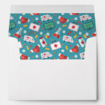 Medical Icon Pattern Envelope