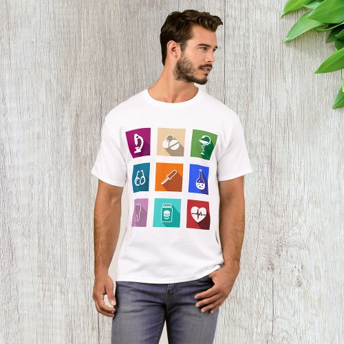 Medical Icons Mens T_Shirt