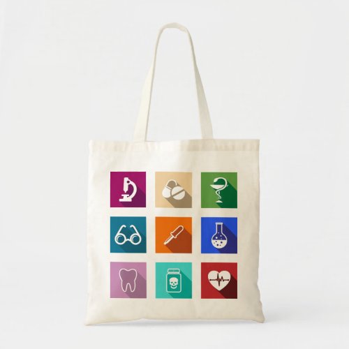Medical Icons Tote Bag