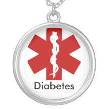 Medical ID Alert Necklace - Diabetes