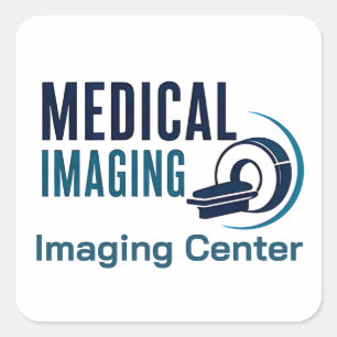 Medical Imaging Diagnostic Design Square Sticker