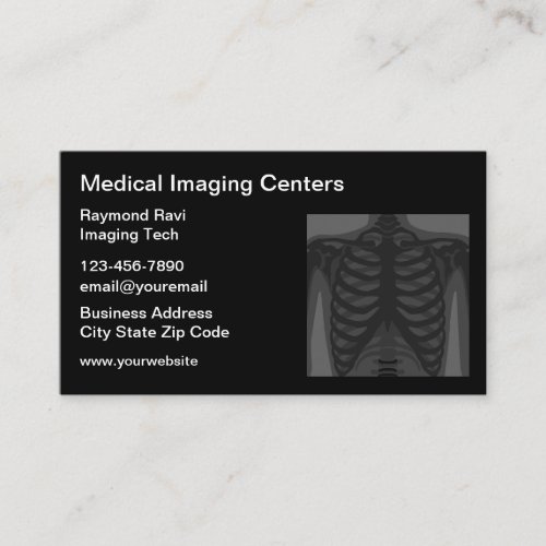 Medical Imaging Radiology Services Business Cards