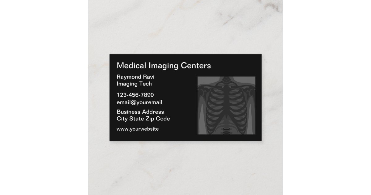 Medical Imaging Radiology Services Business Cards Zazzle