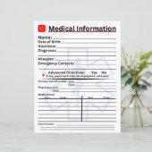 Medical Information Emergency Refrigerator (Standing Front)