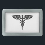 Medical Insignia Caduceus Rectangular Belt Buckle<br><div class="desc">A simple design for anyone involved or interested in the many aspects of the medical field.</div>