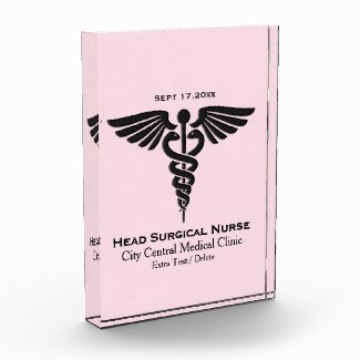 Medical Insignia Caduceus Trophy