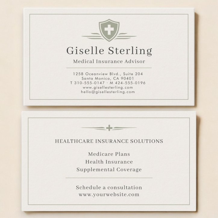 Medical Insurance Advisor Business Card
