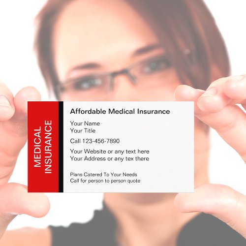 Medical Insurance Business Cards