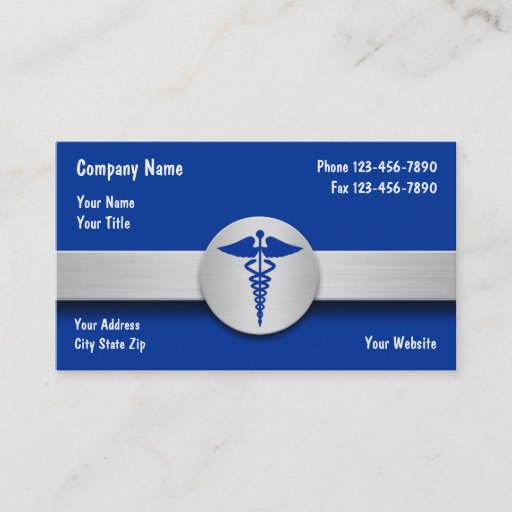 Customizable Medical Insurance Business Cards