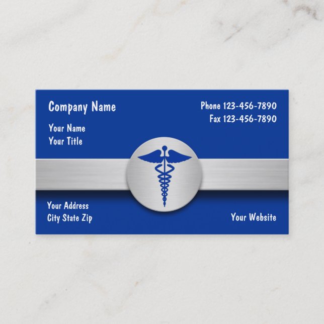 Medical Insurance Business Cards (Front)